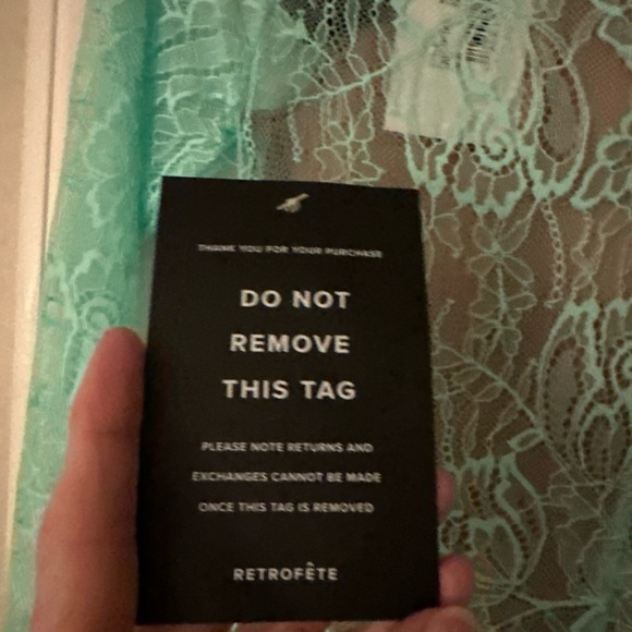 Aqua Lace dress by Retrofete - Picture 5 of 10